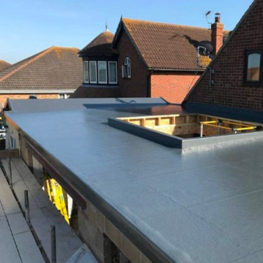 Modern flat roofing project completed by Prestige Elite Roofing