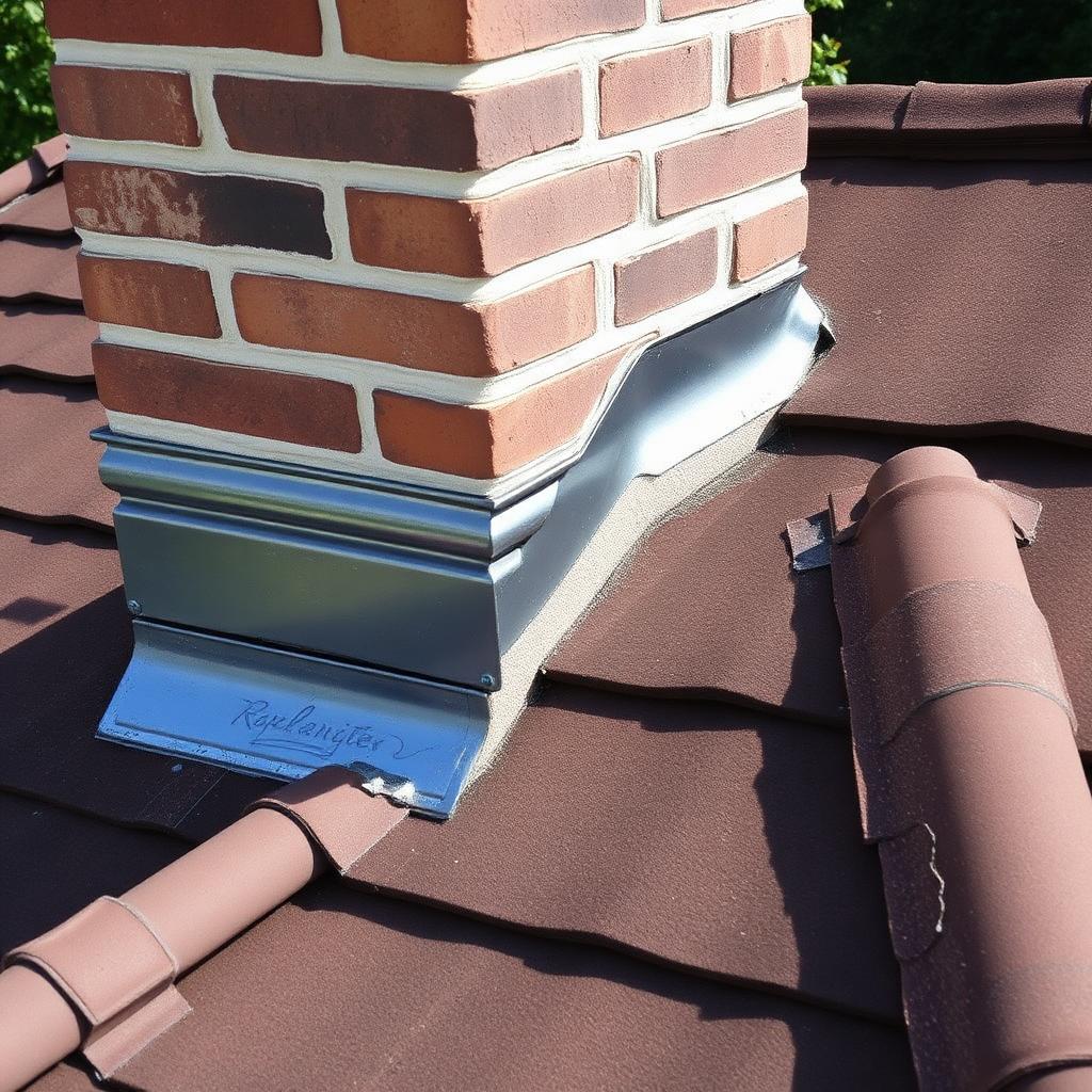 Chimney lead flashing